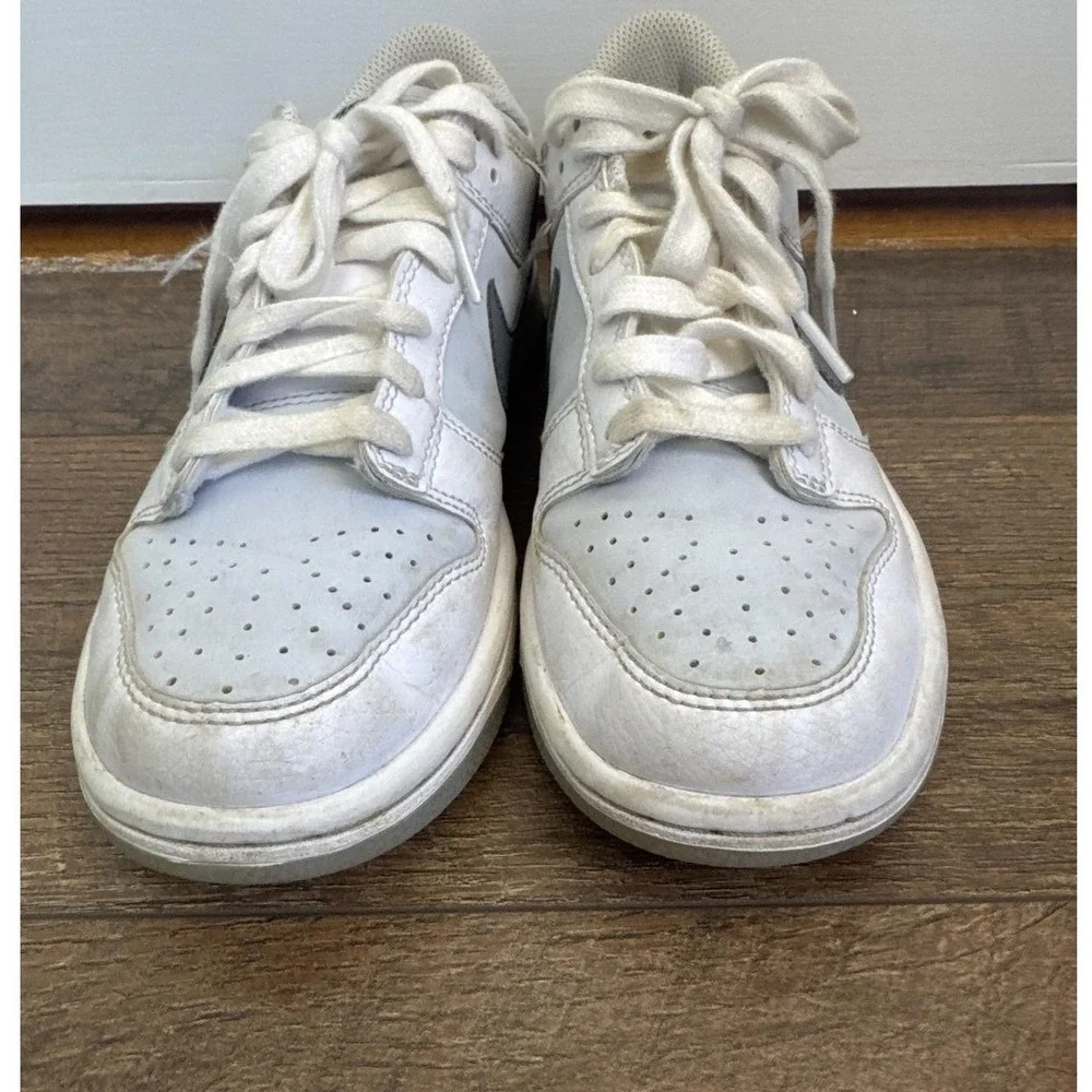 Nike Dunk Low Kids Sneakers 4.5Y White Gray DH9765-101